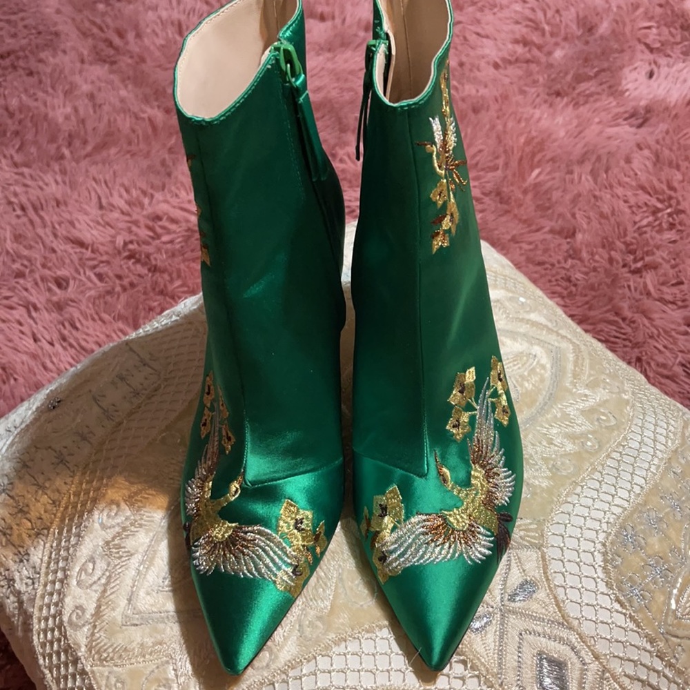 Zara Basic Collection Satin Boots - image 2